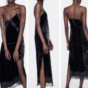 ZARA | Animal Print Slip Dress